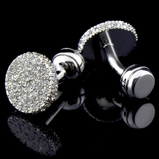 Men's Full Rhinestone Cufflinks