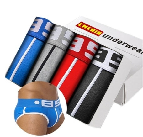 Men's Seamless Underwear Elastic Trunk Boxers