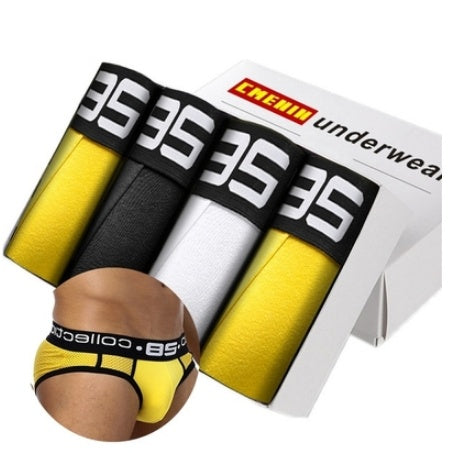 Men's Seamless Underwear Elastic Trunk Boxers
