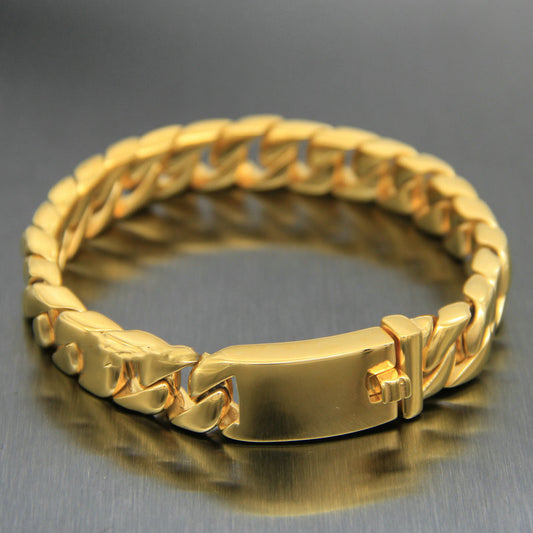 Men's Thick Chain Bracelet Titanium Steel