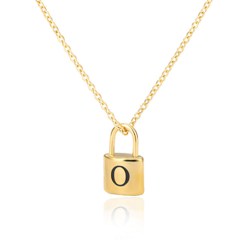 Letter Lock Necklace For Men