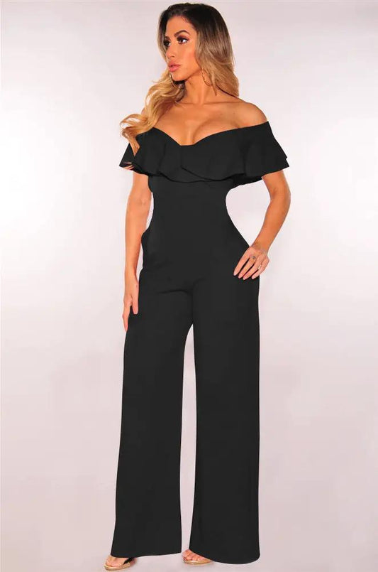 Women's New Standard Code Sexy Falbala Jumpsuits by GJG Denim