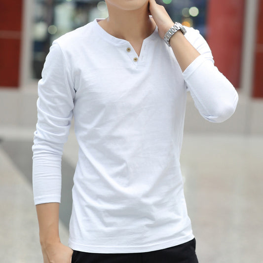 Men's Long Sleeve Linen T Shirts
