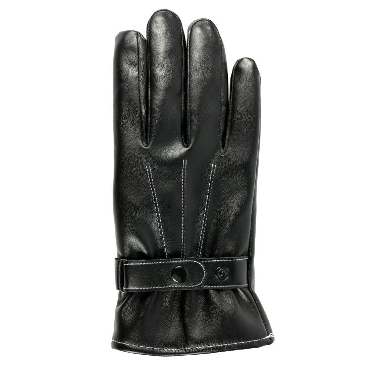 PU Leather Touch Screen Gloves For Men