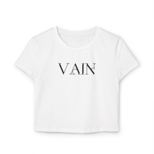 Vain Women's Trendy Crop Top, Stylish Fashion Top, Gift for Her, Summer Outfit, Casual Wear
