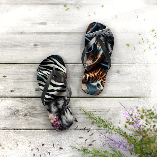 Boho Chic Flip Flops - Trendy Summer Footwear for Beach Days, Pool Parties, Casual Outings, Vacation Essentials, Gift for Her