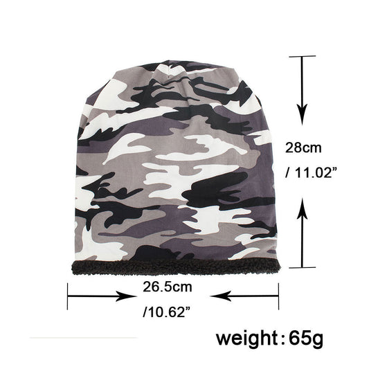 Men's Camouflage Lined Beanie