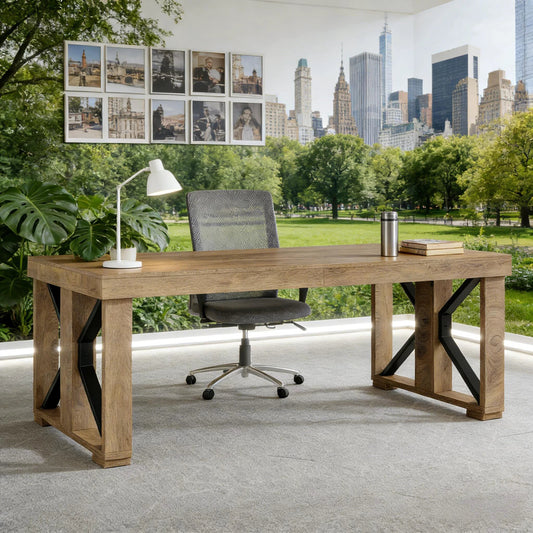 Home Office Desk, Modern Executive Desk, Computer Desk by GJG Denim