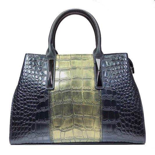 Ladies Leather Crocodile Pattern Women Handbag