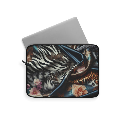 Boho Floral Laptop Sleeve, Stylish Computer Case, Cute Laptop Cover, Unique Tech Accessory, Gift for Students, Work From Home