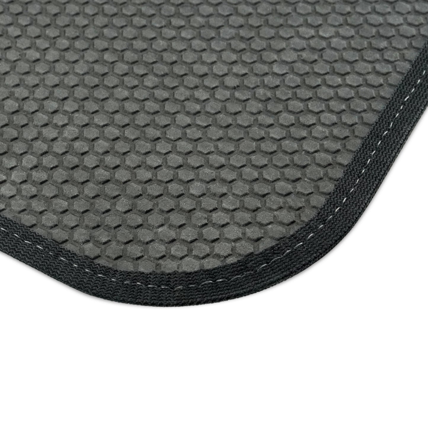 Stylish Floral Front Car Mats | Elegant Black and Gold Design