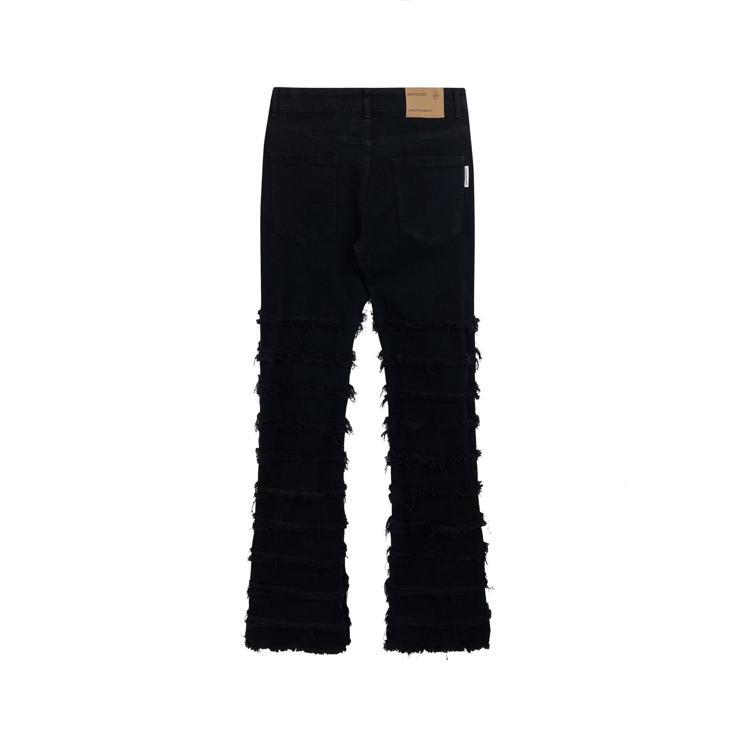 Men's Heavy Work Splicing Slim Fitting Denim Trousers