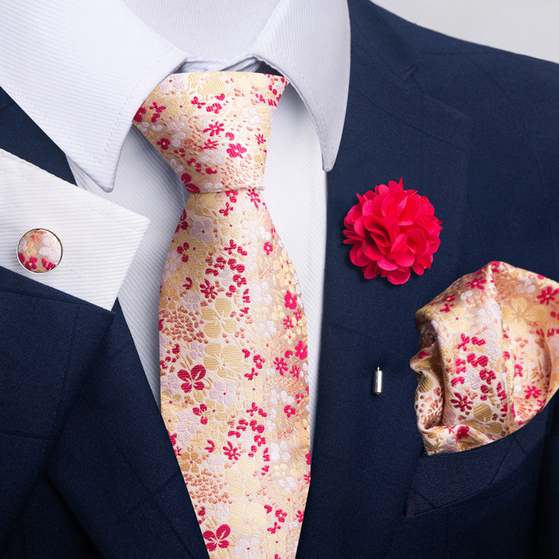 Men's Tie and Pocket Square Combo