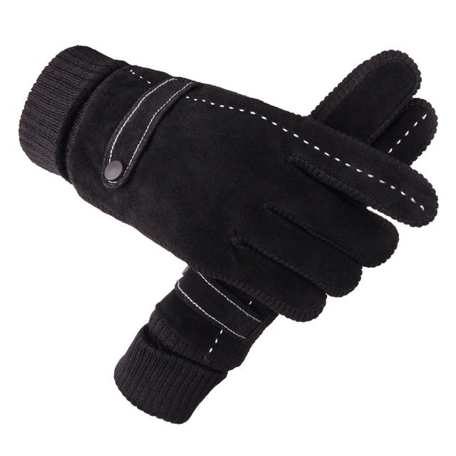 Velvet Touch Screen Windproof Gloves For Men
