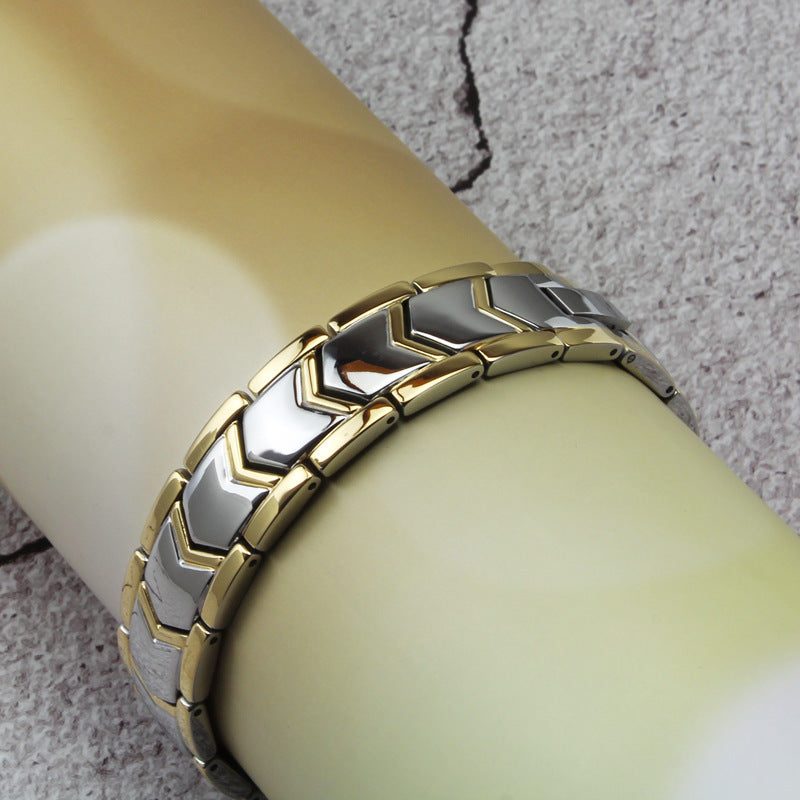 Men's Double Row Magnetic Bracelet