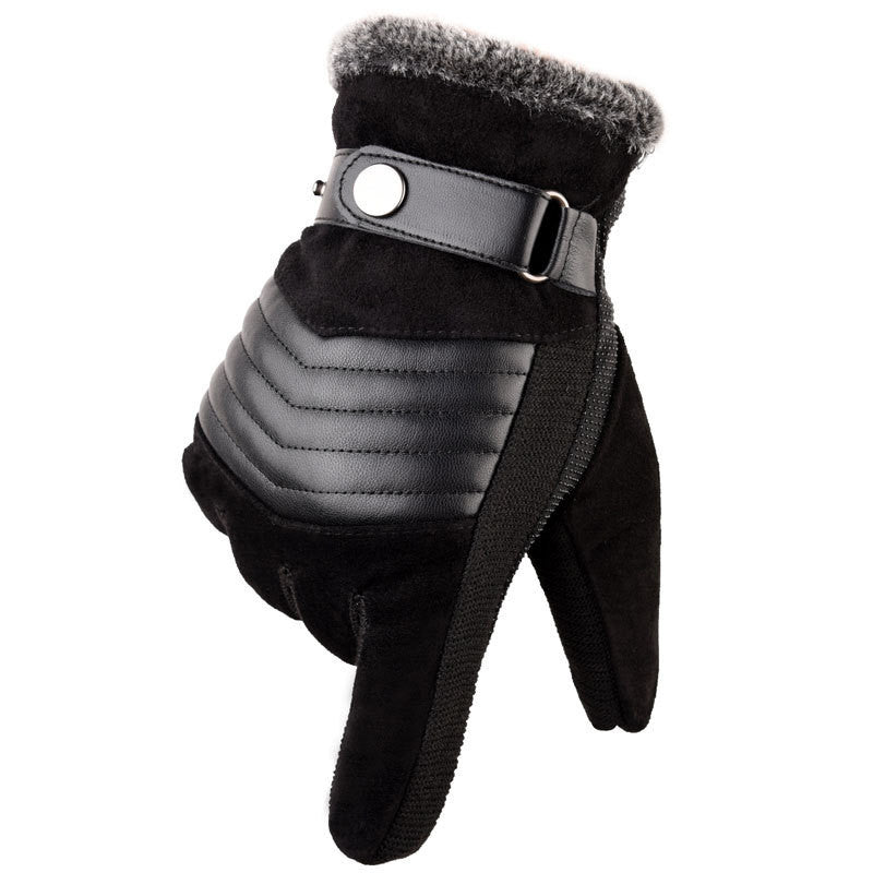 Velvet Touch Screen Windproof Gloves For Men