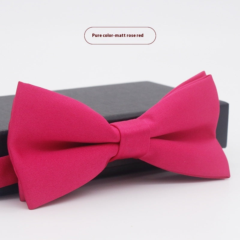 Men's Solid Color Bow Tie