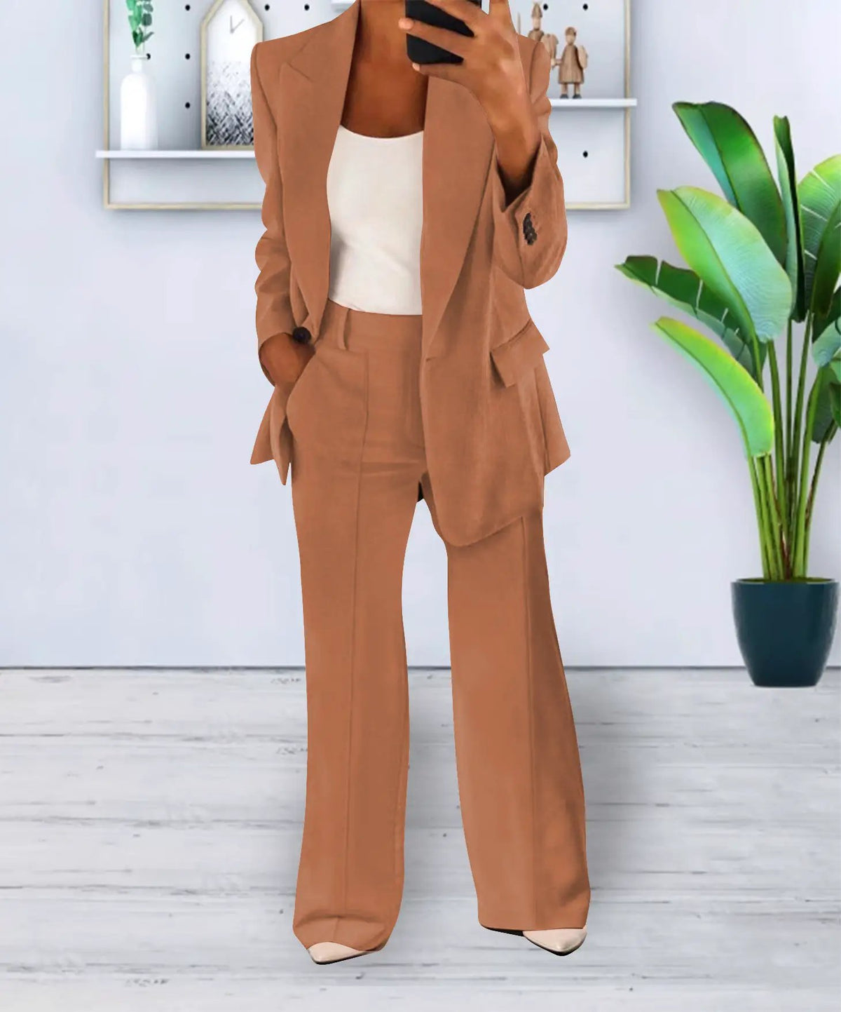 Women's Fashion Leisure Suit Trousers Suit by GJG Denim