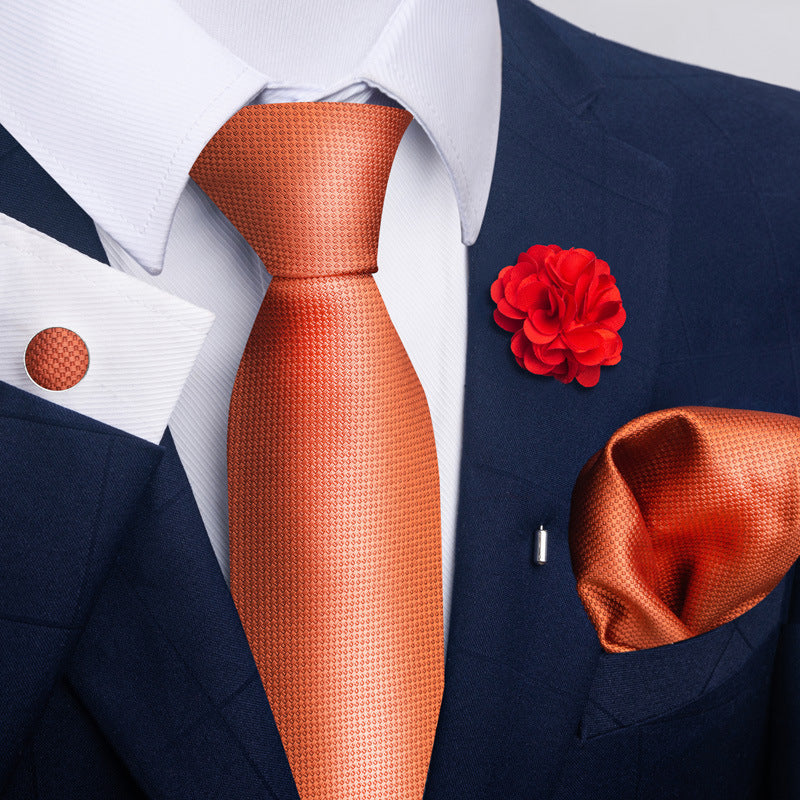 Men's Tie and Pocket Square Combo
