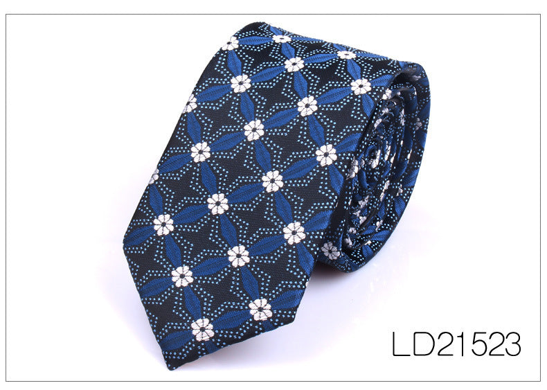 Men's Casual Fashion 6cm Flower Graffiti Tie