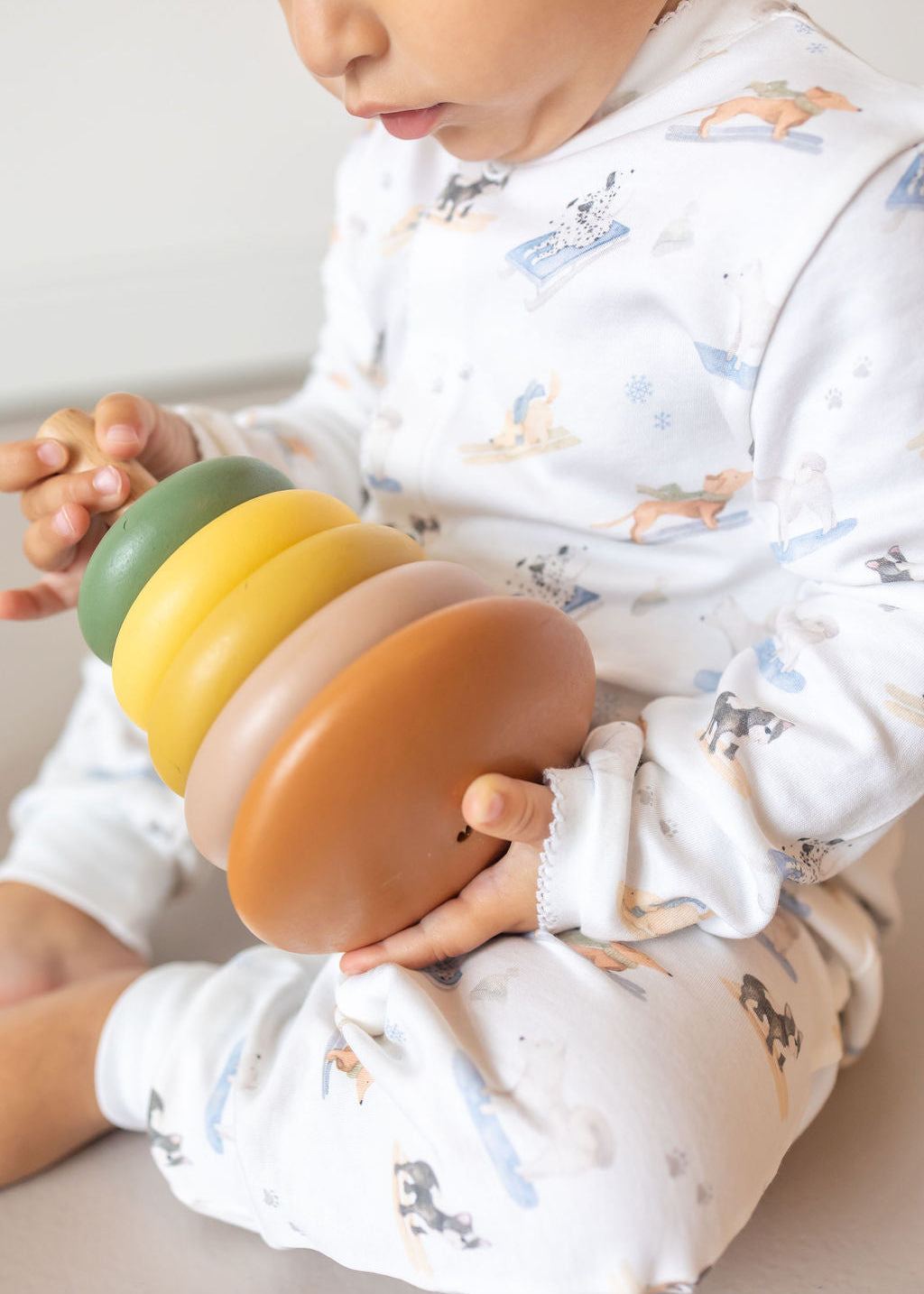 Ski Pups Boy Pima Baby Pajama