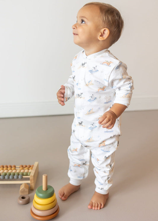 Ski Pups Boy Pima Baby Pajama