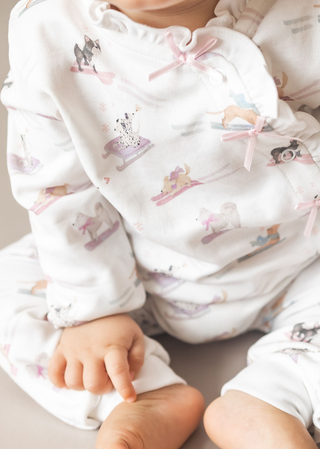 Ski Pups Girl Pima Baby Pajama