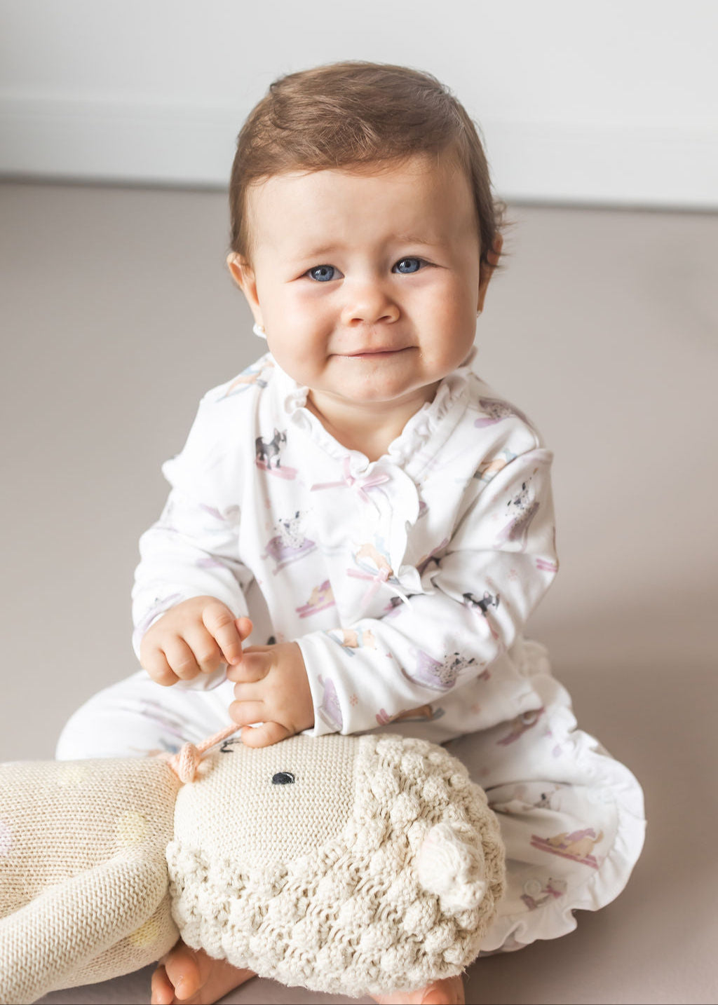 Ski Pups Girl Pima Baby Pajama