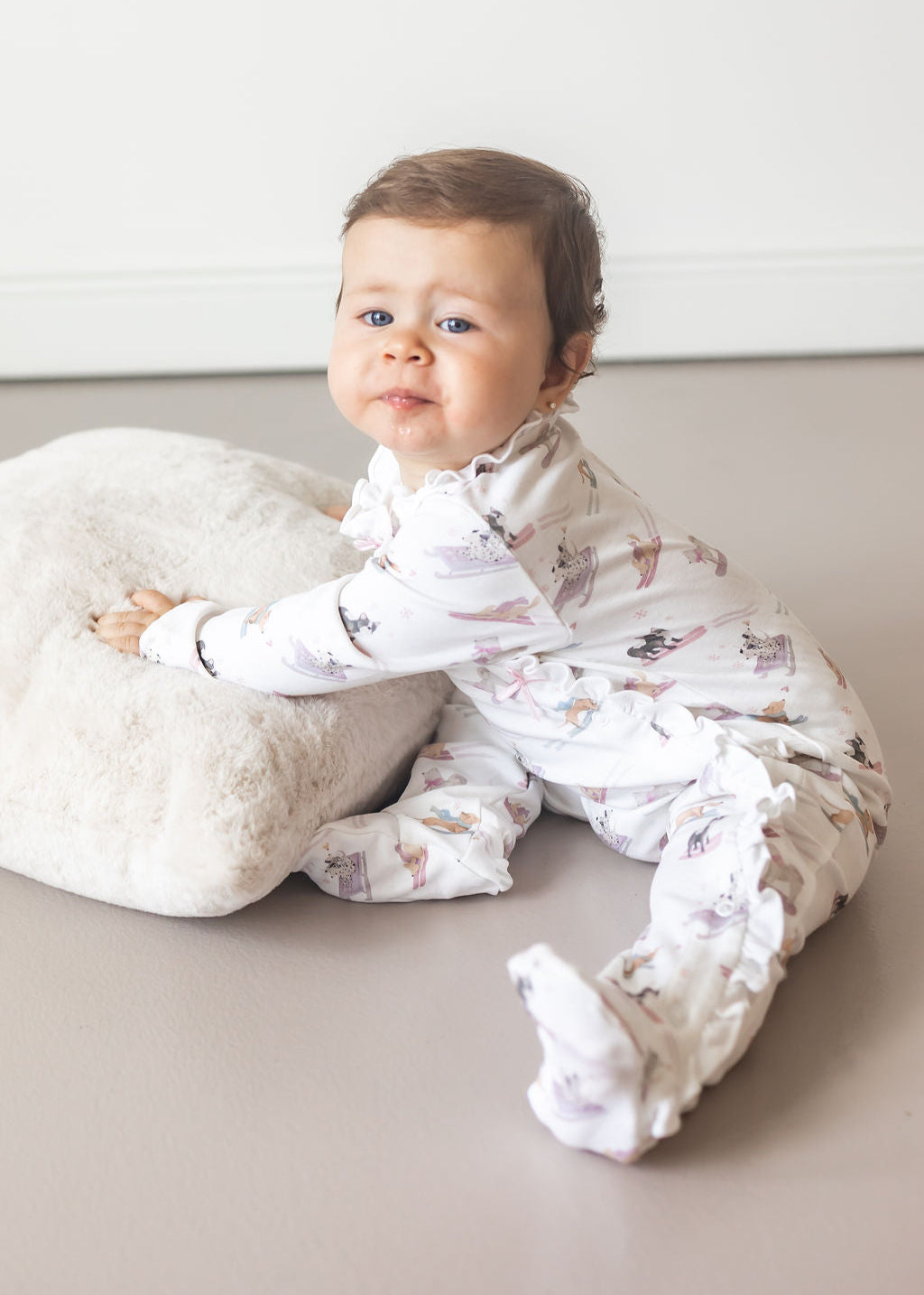 Ski Pups Girl Pima Baby Pajama