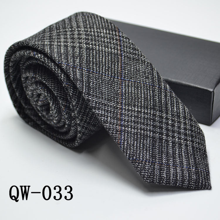 Men's Super Narrow Wool-like Elegant Tie