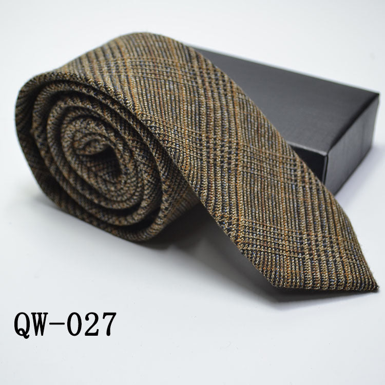 Men's Super Narrow Wool-like Elegant Tie