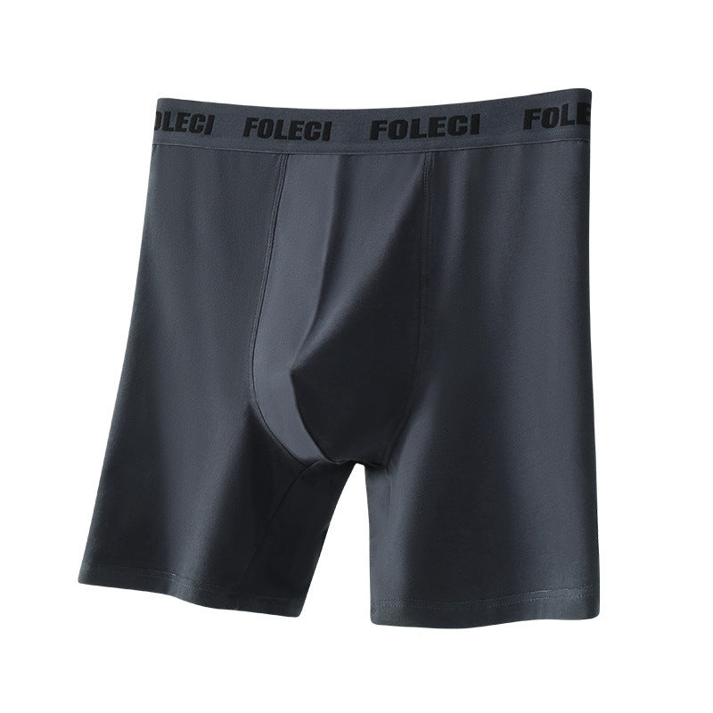 Men's Lengthened Sports Boxer Briefs Pure Cotton Breathable