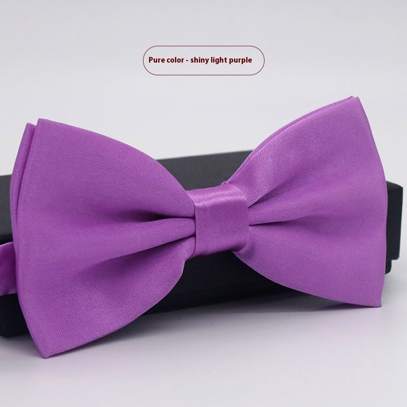 Men's Solid Color Bow Tie