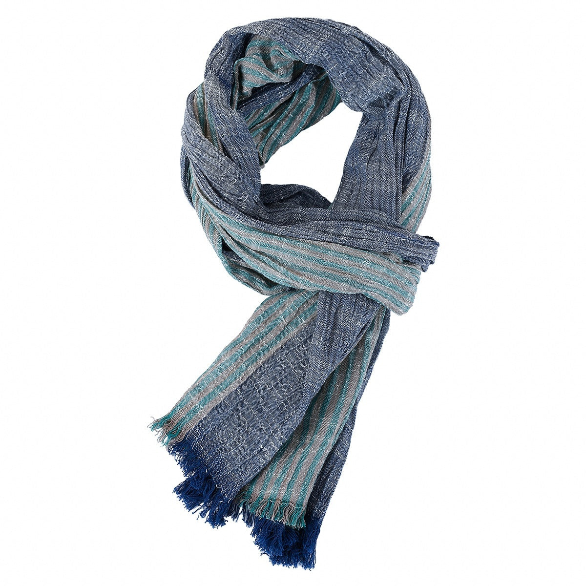 Men's Thin Striped Scarf