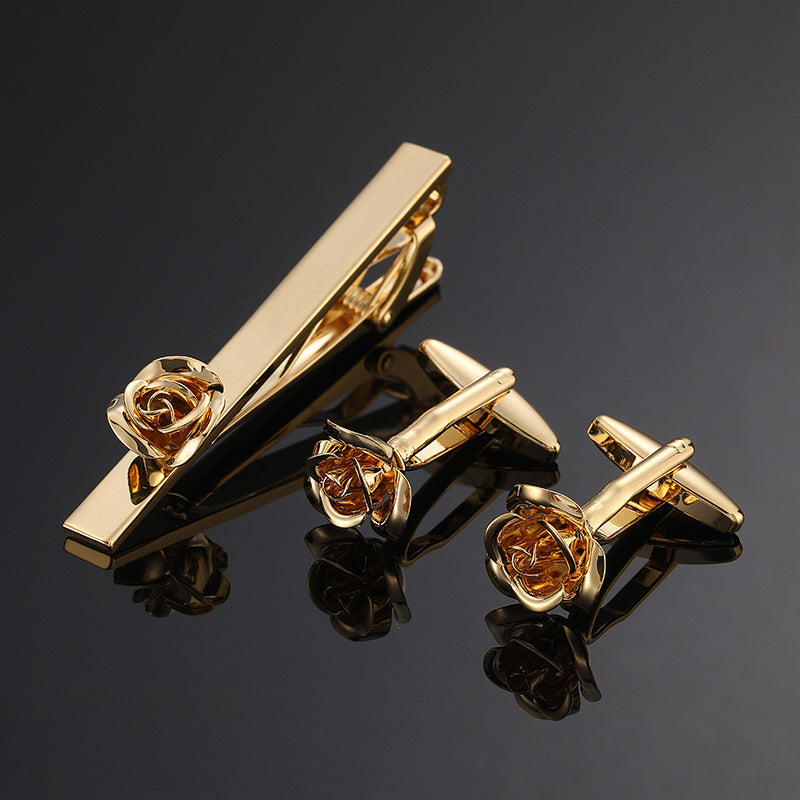 Men's  Tie Clip and Cufflinks Set