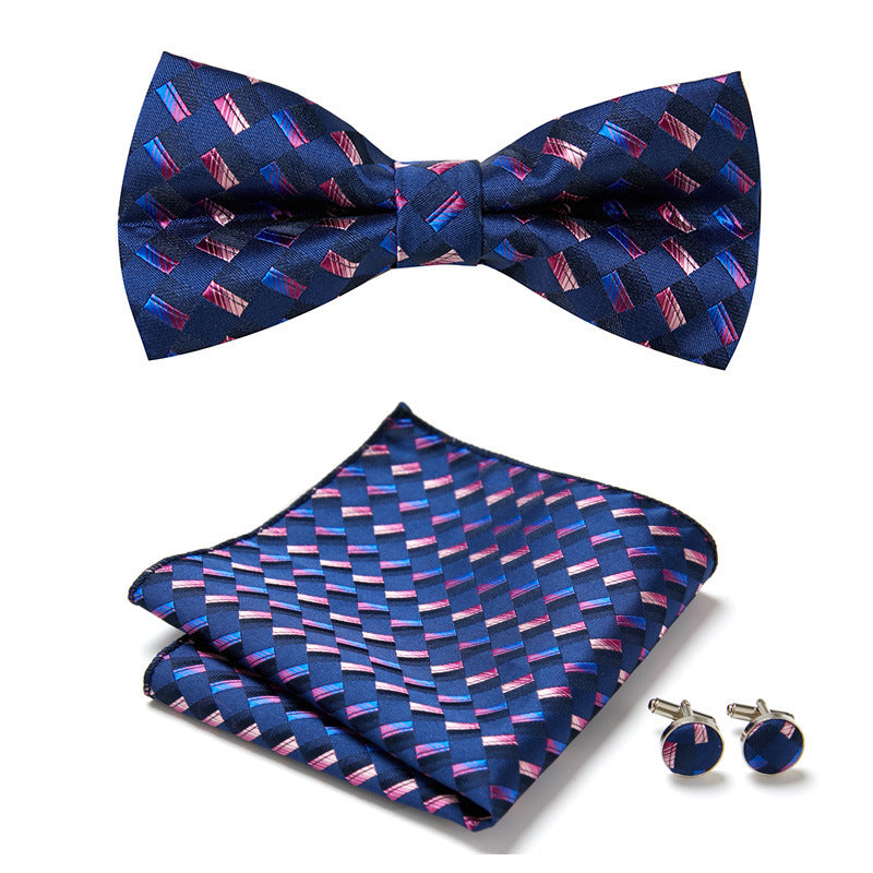 Men's Bow Ties Three Piece Set