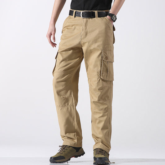 Men's Three-dimensional Pocket Straight-leg Cargo Pants