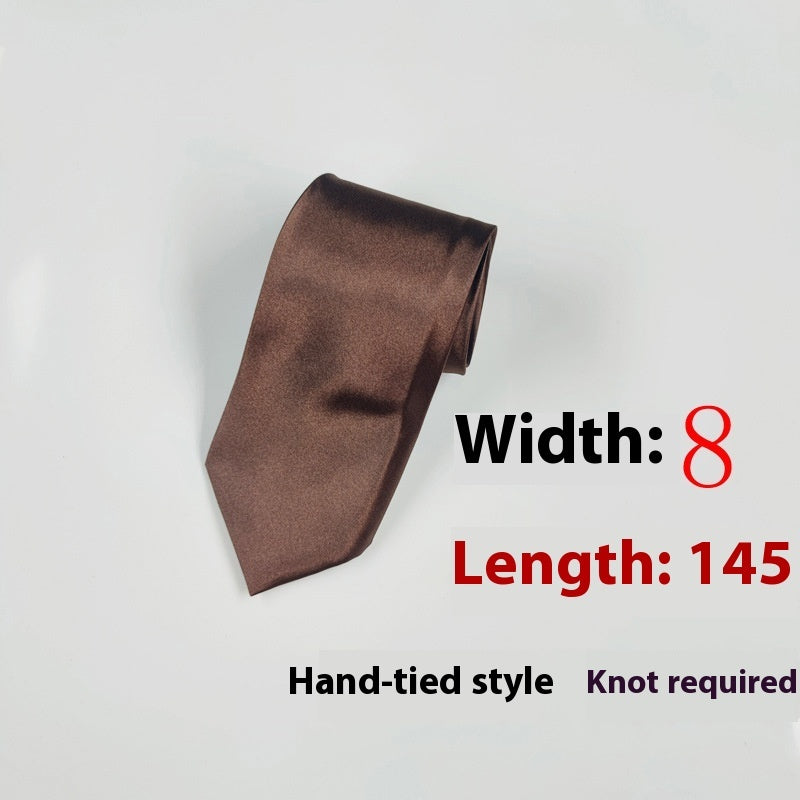 Men's 8cm Plain Suit Tie