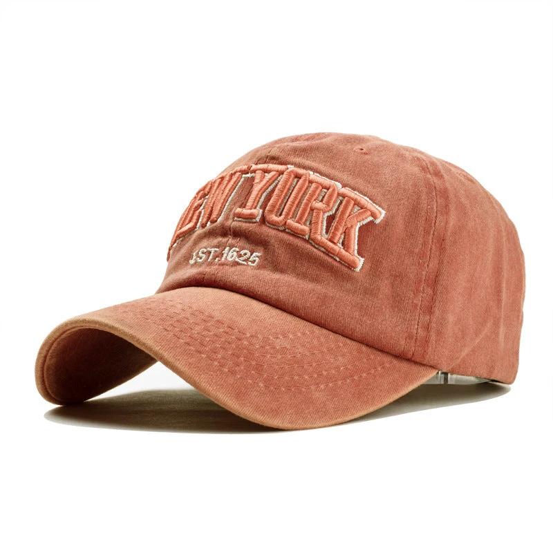Washed Cotton Three-dimensional Baseball cap For Men by GJG Denim