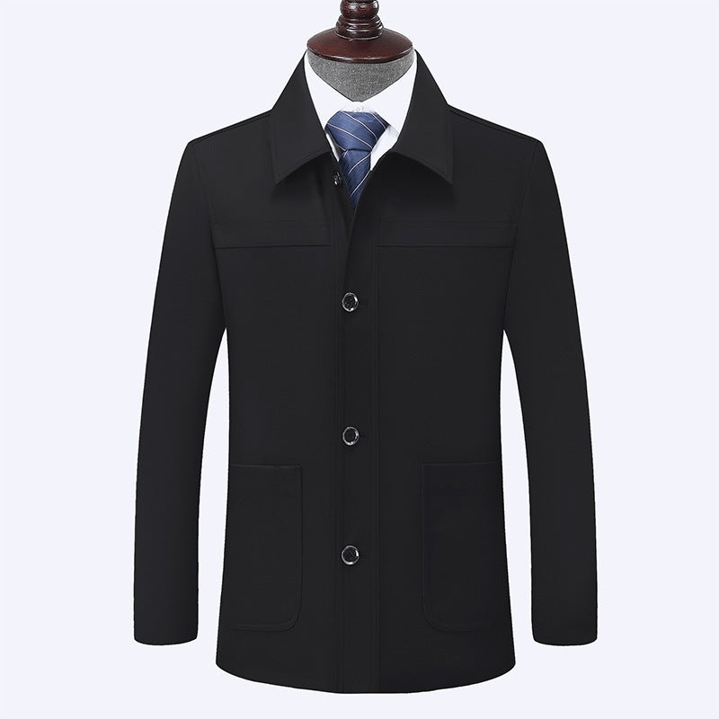Men's Turn-down Collar Coat