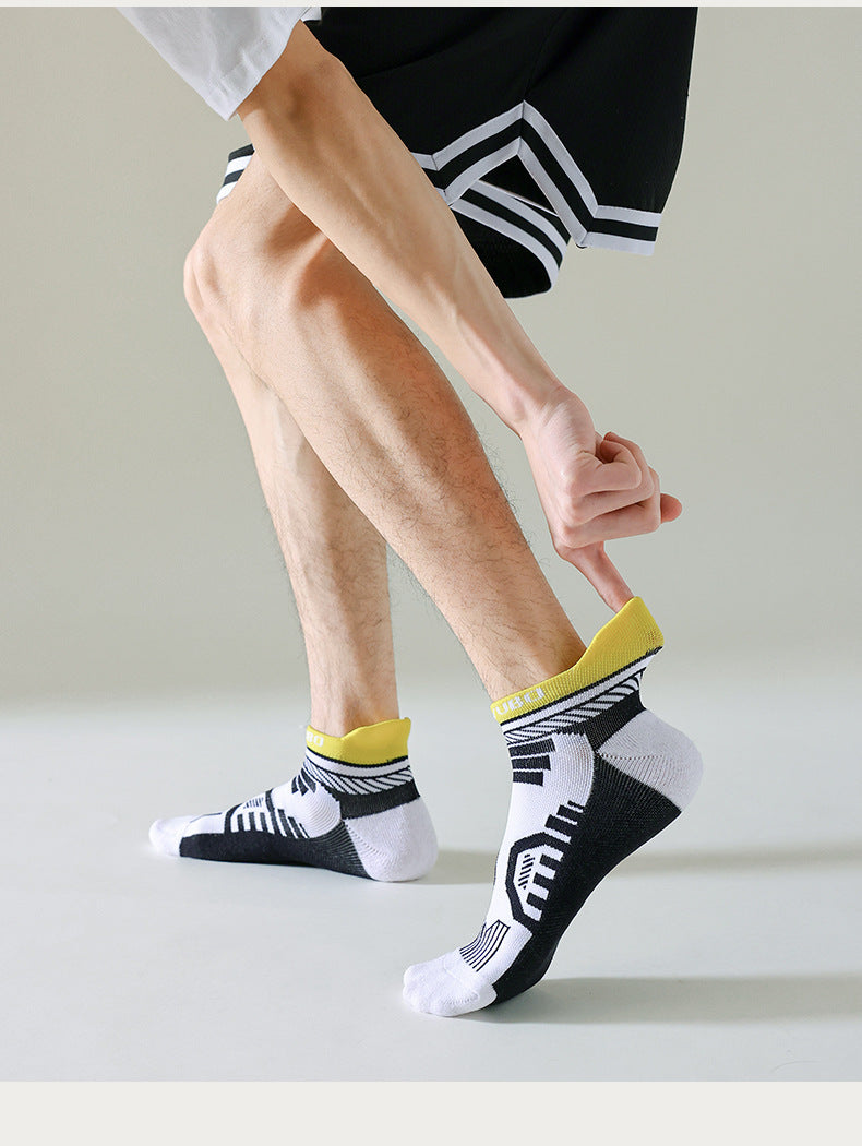 Men's Mesh Breathable And Sweat Absorbing Low Cut Socks