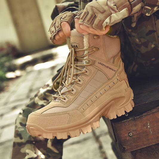 Men's Combat Boots Fleece-lined