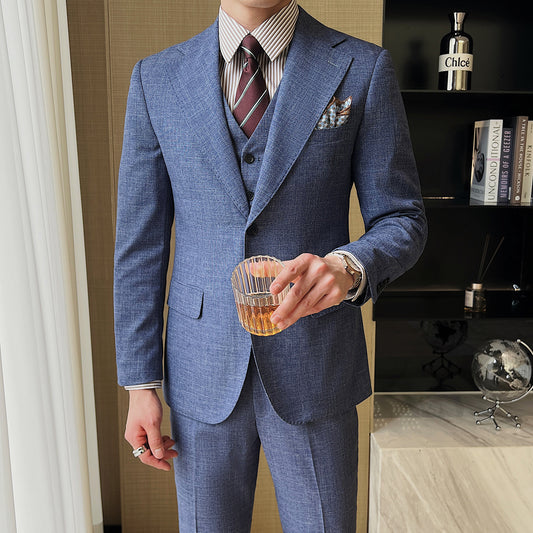 Professional Casual Men's Three-piece Suit Jacket