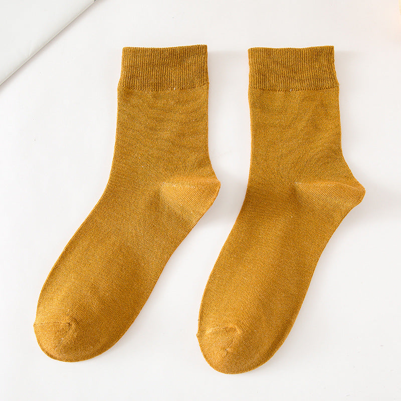 Men's Solid Color Socks