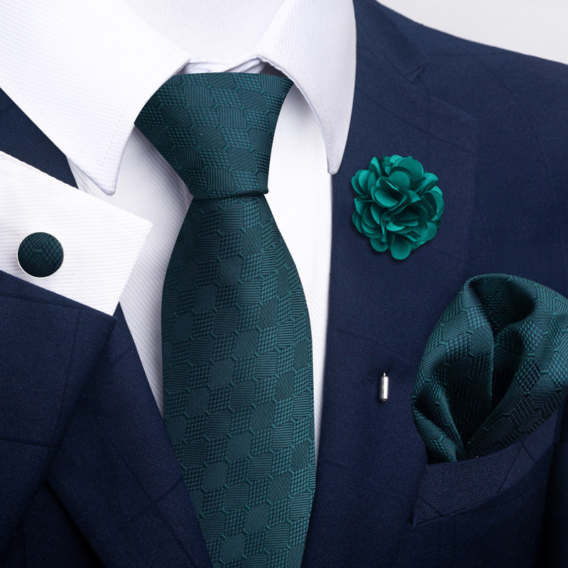 Men's Tie and Pocket Square Combo