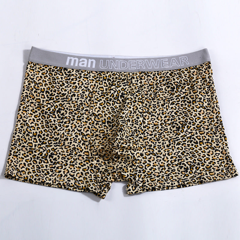 Men's Loose Leopard Print Comfortable Underwear
