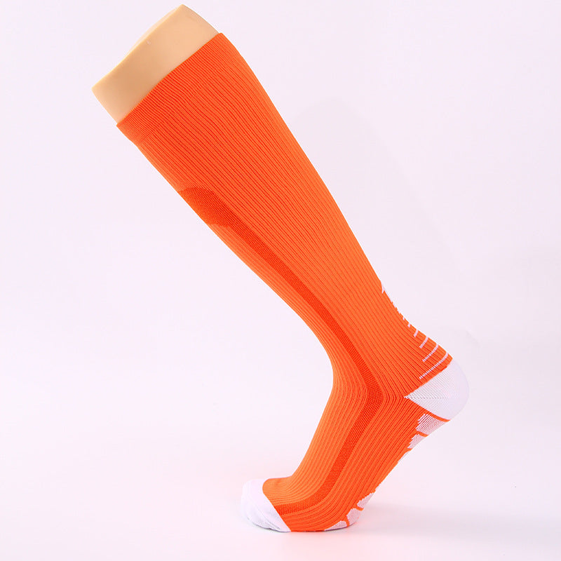 Men's Sports Multi-color Gradient Long Tube Compression Socks