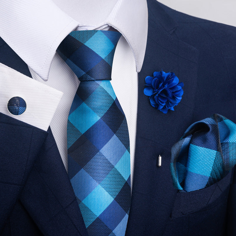 Men's Tie and Pocket Square Combo