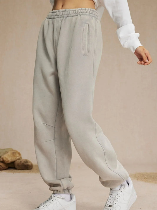 Men's Casual Elastic Waist Cotton Sweatpants