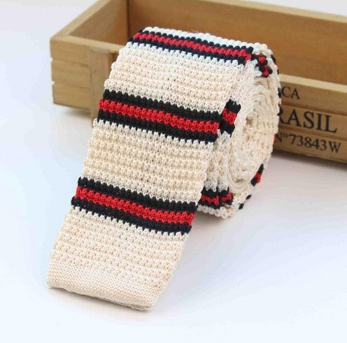 Men's Knitted Leisure Striped Ties